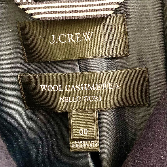 J. Crew Navy Wool Cashmere Peacoat - Picture 3 of 7